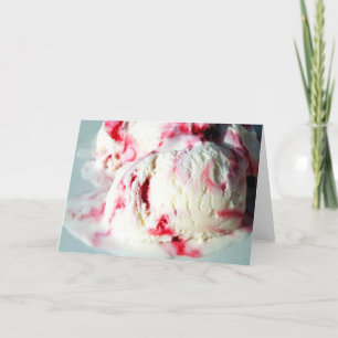 Himbeer-Ripple-Eis Feiertagskarte