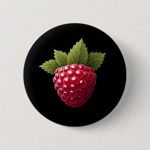 Himbeere Button