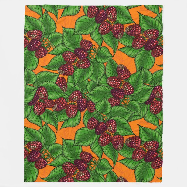 Himbeere Fleecedecke (Vorderseite)