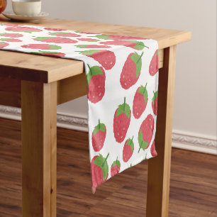 Himbeere Fruchtdesign Kurzer Tischläufer