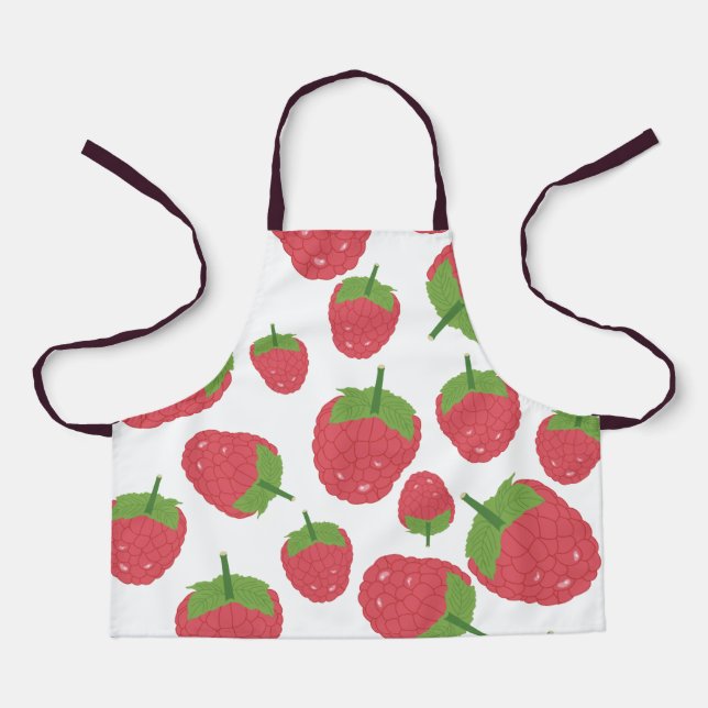 Himbeere Fruchtdesign Schürze (Vorderseite)