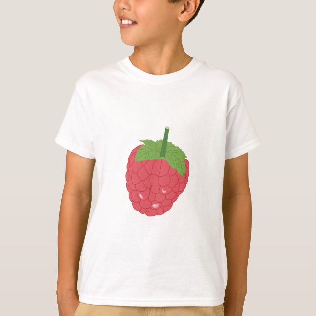 Himbeere Fruchtdesign T-Shirt (Vorderseite)