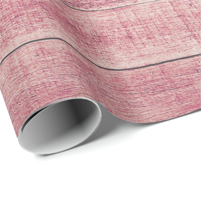 Himbeere Grain Rustikale grungy Rose Pink Paste Wo Geschenkpapier (Rolleneckpunkt)