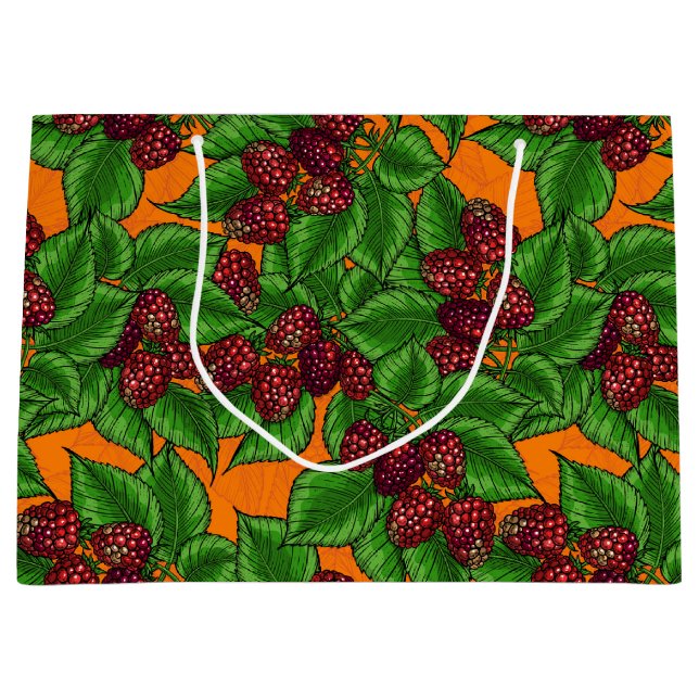 Himbeere Große Geschenktüte (Vorderseite)