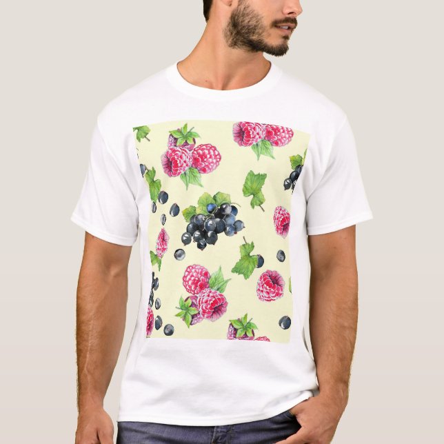 Himbeere, Johannisbeere T-Shirt (Vorderseite)