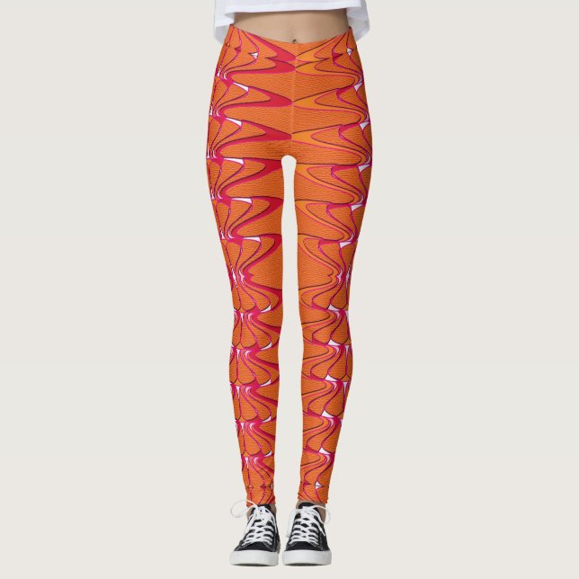 Himbeere Laterne Leggings (Vorderseite)