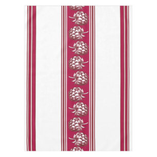 Himbeere Luxus Jacquard Streifen Tischdecke