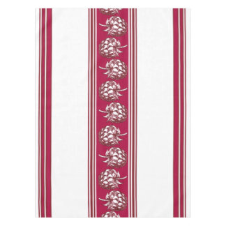 Himbeere Luxus Jacquard Streifen Tischdecke
