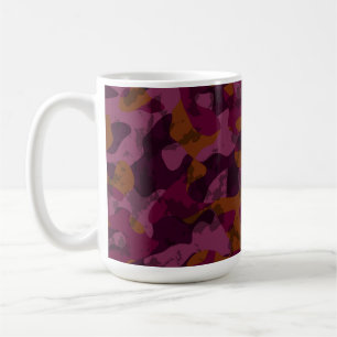 Himbeere, Maulbeere, Marron und Muskatnuss-Tarnmus Kaffeetasse
