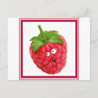 Himbeere Postkarte