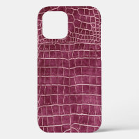 Himbeere Rosa Imitate Krokodile Leder