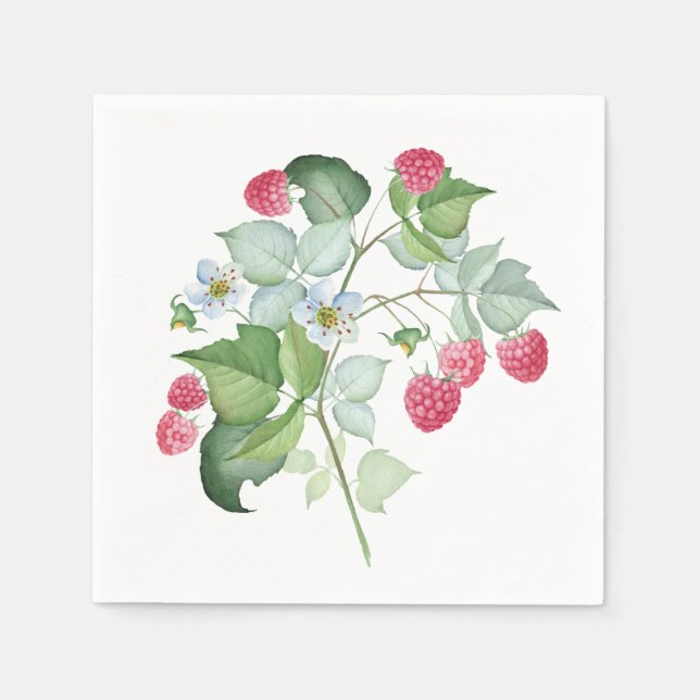 Himbeere Serviette (Vorderseite)