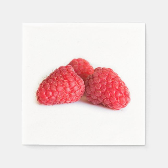 Himbeere Serviette (Vorderseite)