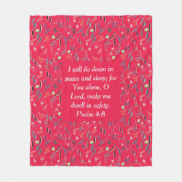 Himbeere | Sicherheit im Ruhezustand | CHRISTLICH Fleecedecke