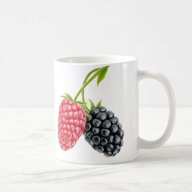 Himbeere und BlackBerry Kaffeetasse (Rechts)