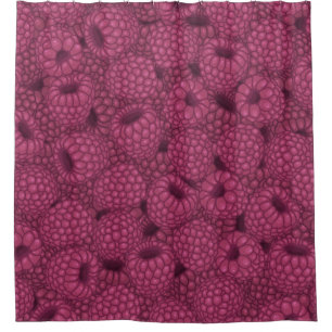 Himbeere Vintag: Sweet Wrap Design. Duschvorhang