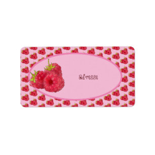 Himbeeren adressaufkleber