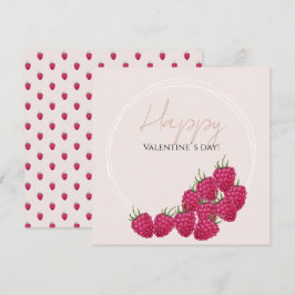 Himbeeren Aquarellbilder Karte