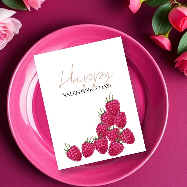 Himbeeren Aquarellbilder Postkarte (Von Creator hochgeladen)