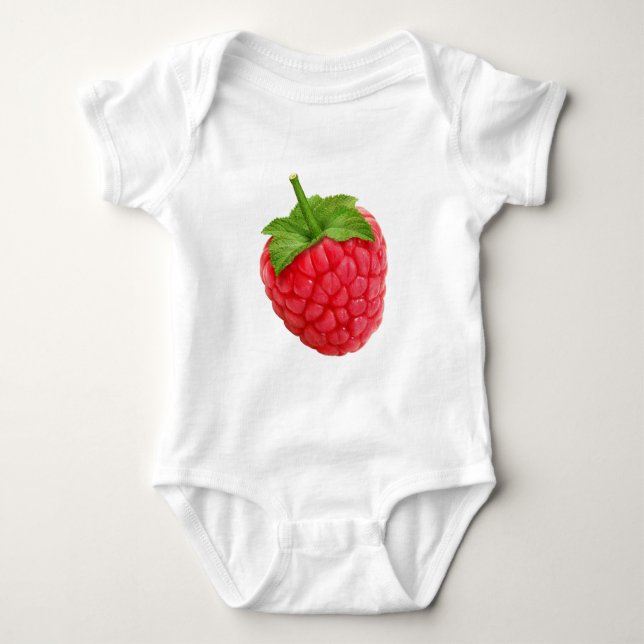 Himbeeren Baby Strampler (Vorderseite)