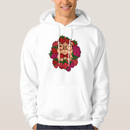 Himbeeren Capybara Gelehrter - Süße Ästhetik Fruch Hoodie