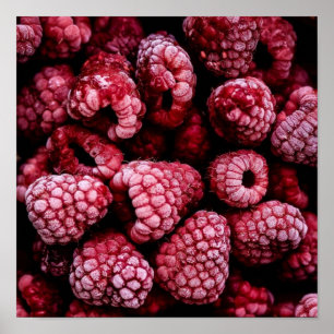 Himbeeren Fresh Red Poster