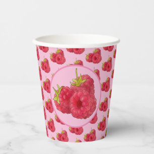 Himbeeren  pappbecher