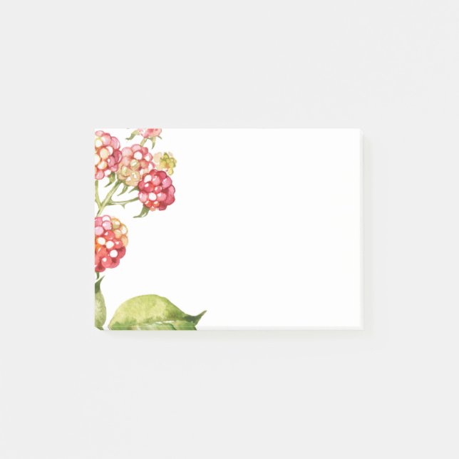 Himbeeren Post-it Klebezettel (Vorderseite)