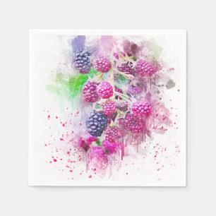 Himbeeren Serviette