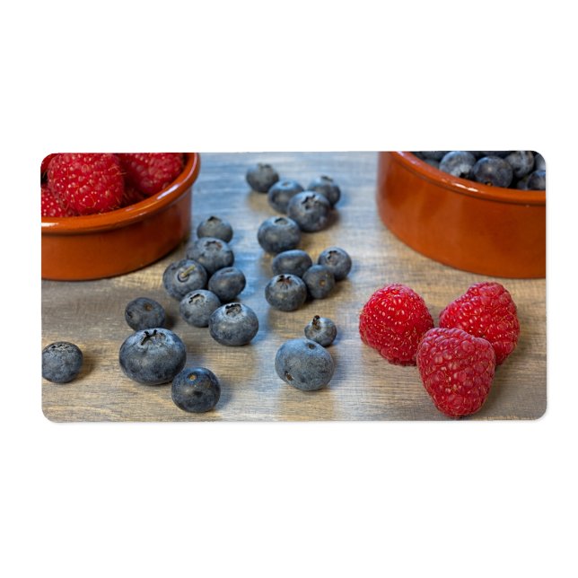 Himbeeren und Blaubeeren (Vorne)