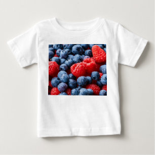 Himbeeren und Blaubeeren Baby T-shirt