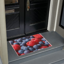 Himbeeren und Blaubeeren