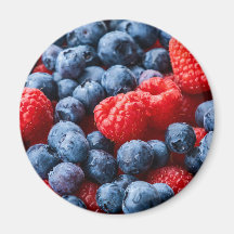Himbeeren und Blaubeeren