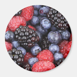 Himbeeren und Himbeeren Magnet