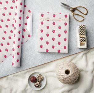 Himbeeren Wasserfarben-Muster Geschenkpapier