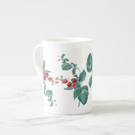 HimbeerenRedoute Knochen-China-Tasse Prozellantasse