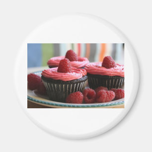 Himbeerkleine kuchen magnet