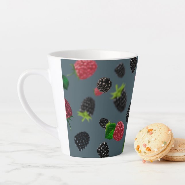 Himbeermuster 2 milchtasse (Beispiel)