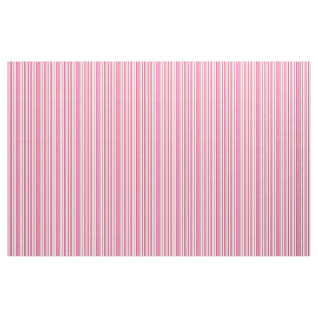 HIMBEERrosa U. WEISSE STREIFEN Stoff (Yard (91,4 cm))