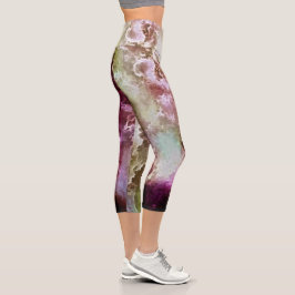 Himbeerry Fraktal Stormy Clouds Capri Leggings