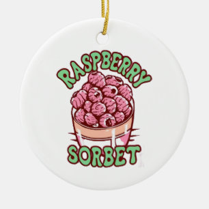 Himbeersorbet  keramik ornament