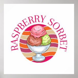 Himbeersorbet Poster