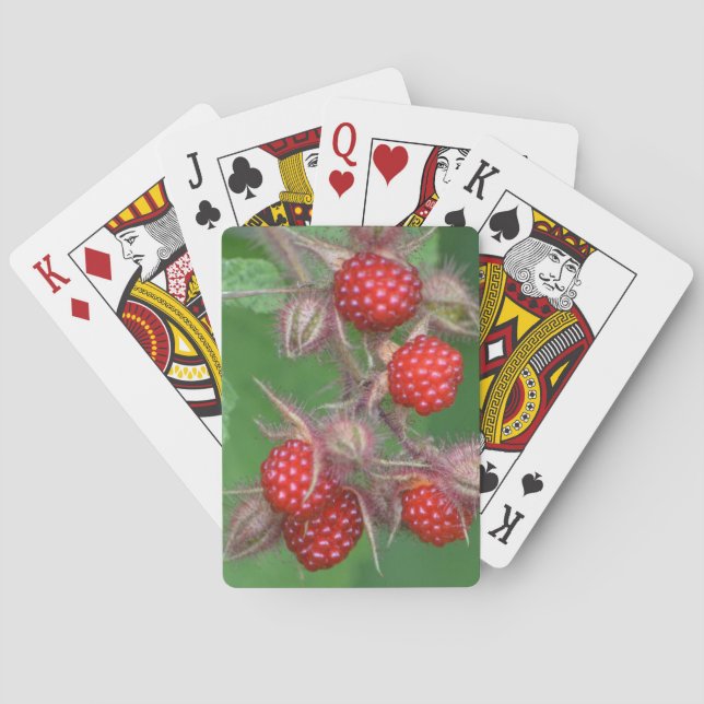 Himbeerspielkarten Spielkarten (Rückseite)