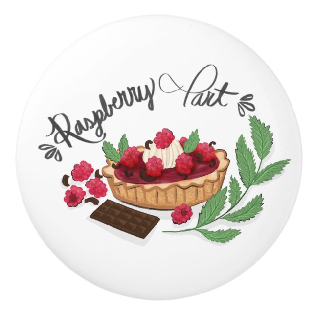 Himbeertorte  keramikknauf (Vorderseite)