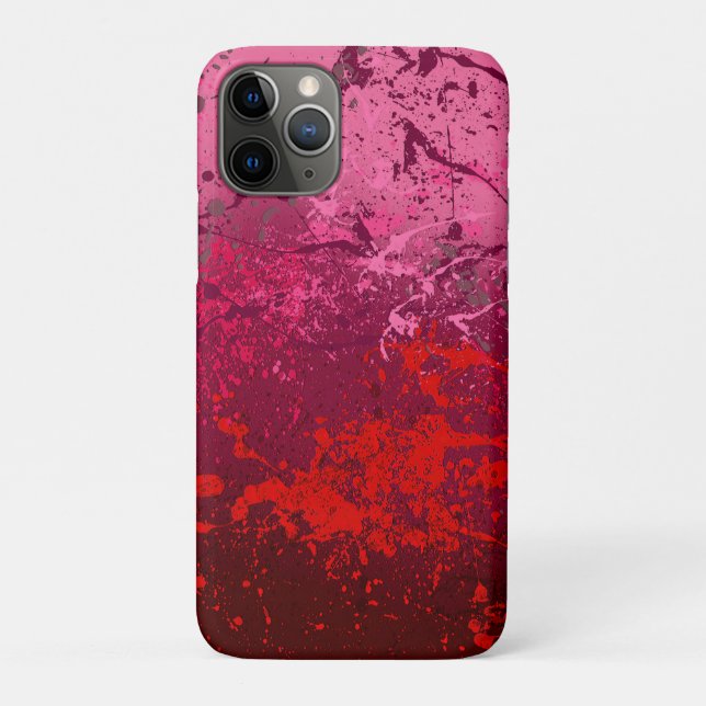 Himbeerwirbel: Abstrakte Spritzkunst Case-Mate iPhone Hülle (Rückseite)