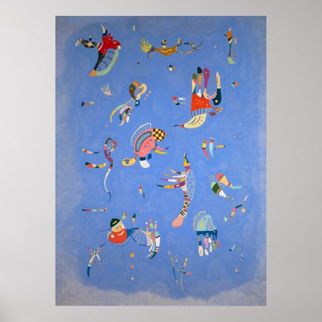 Himblau, Kandinsky 1940 Poster (Vorne)