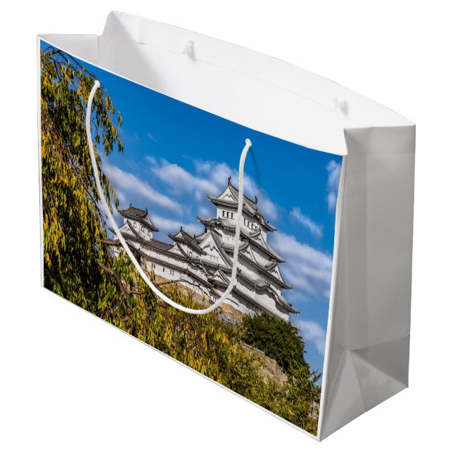 Himeji Burg #5, Japan Große Geschenktüte (Rückseite Schrägansicht)