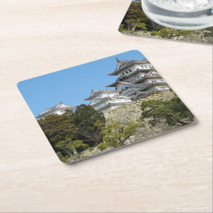 Himeji Castle 姫 路 城, Hyogo, Japan Rechteckiger Pappuntersetzer