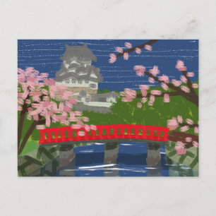 Himeji Castle Feiertagspostkarte