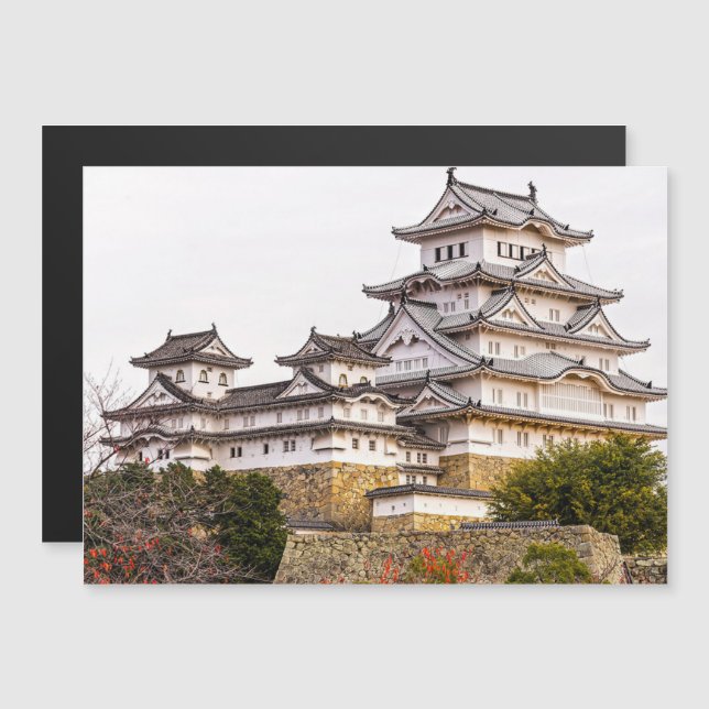 Himeji Castle Magnetkarte (Vorne/Hinten)
